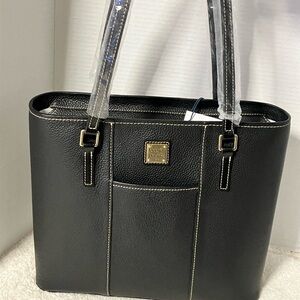 Dooney & Bourke Black Lexington Leather Tote